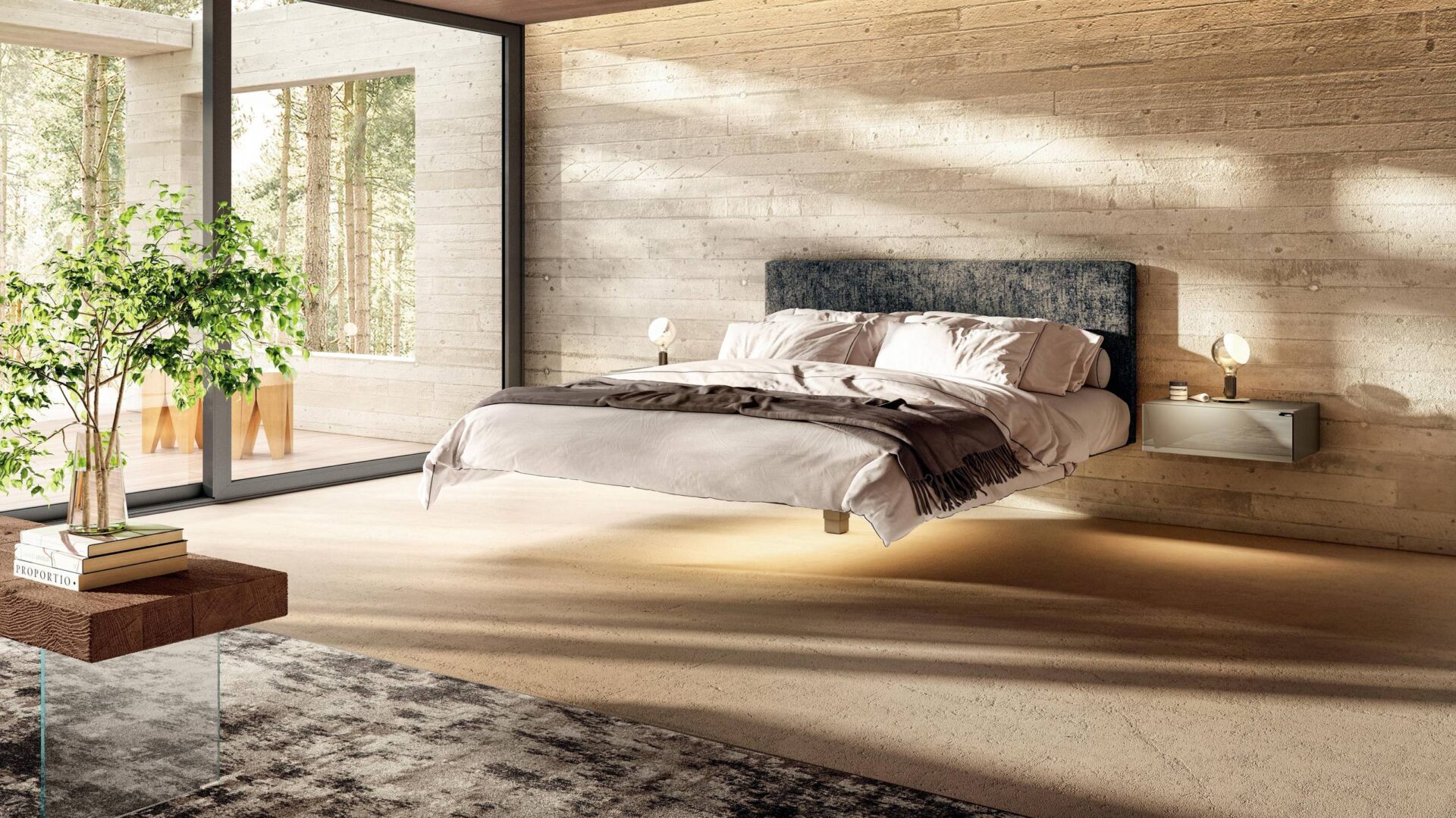 Letto Fluttua: un letto sospeso per sogni leggeri Lago Letto Fluttua: un letto sospeso per sogni leggeri Lago