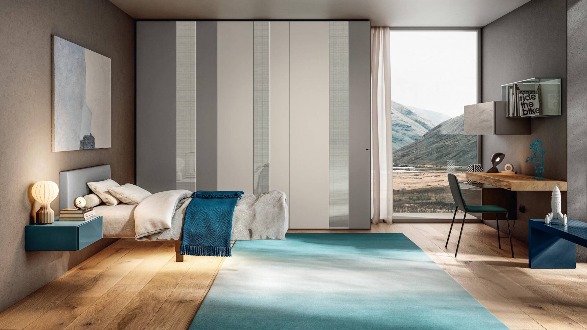 Letto Sospeso per Cameretta LAGO Letto Sospeso per Cameretta LAGO